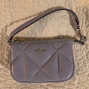 Coach Lavender Quilted Wristlet